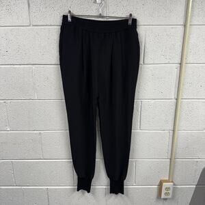 Stella McCartney Womens IT 44 US 8 Julia Crepe Track Pants Luxury Designer Black